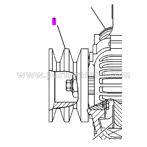 Шкив генератора Caterpillar 432D