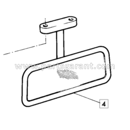 Зеркало заднего вида JCB 3CX