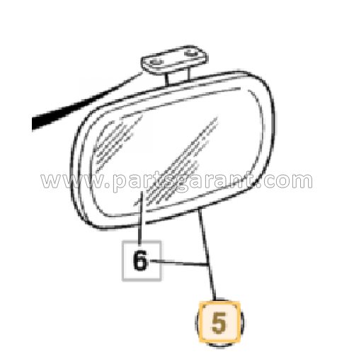 Зеркало заднего вида JCB 4CX