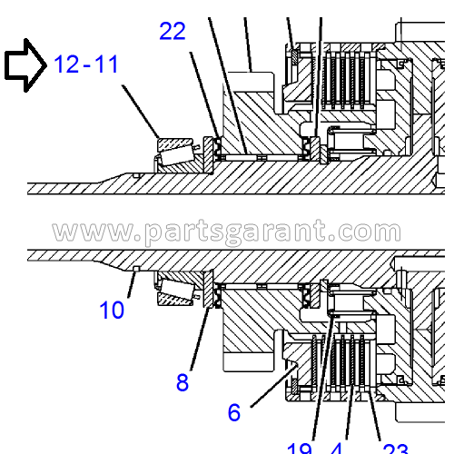 Конический подшипник Caterpillar 434E