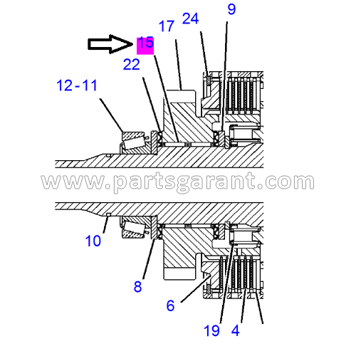 Роликовый подшипник Caterpillar 434E