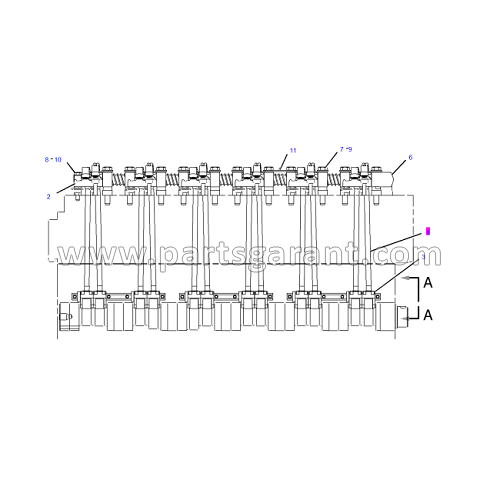 Штанга-толкатель Caterpillar 325D