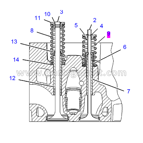 Пружина впускного клапана Caterpillar 325D