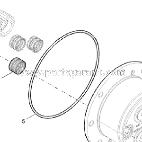 Уплотнительное кольцо ступицы Case 580ST