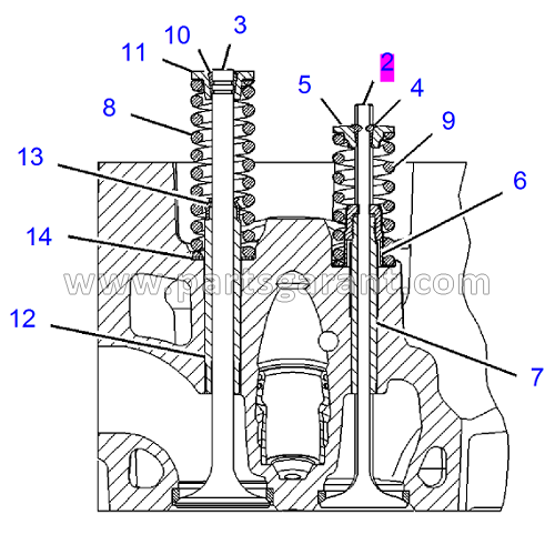 Впускной клапан Caterpillar 325D