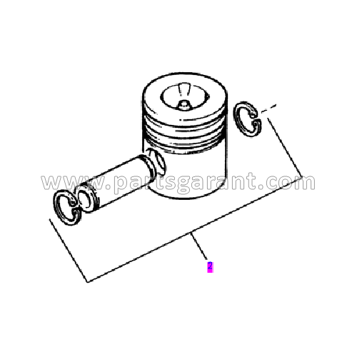 Поршень Caterpillar 432D