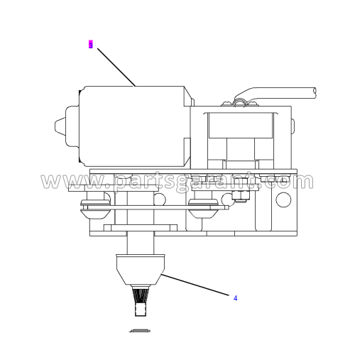 Двигатель переднего дворника Caterpillar 432D