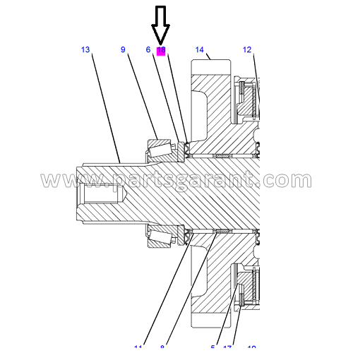 Пошипник Caterpillar 434E