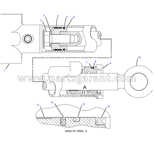 Цилиндр стабилизатора Caterpillar 428 E