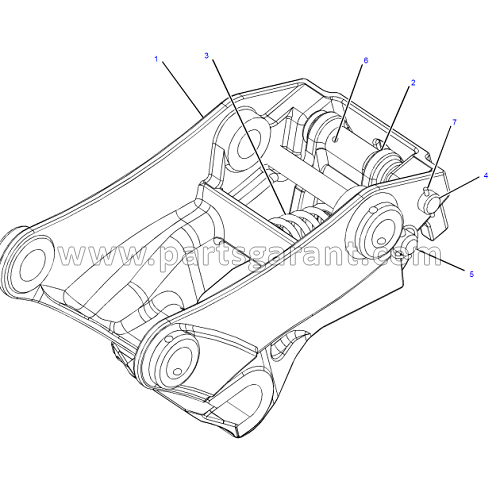 Быстросъемное соединение обратной лопаты Caterpillar 428 E