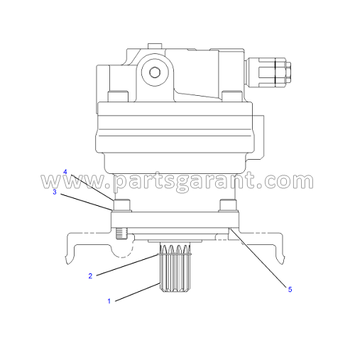 Гидродвигатель системы поворота платформы Caterpillar 325D