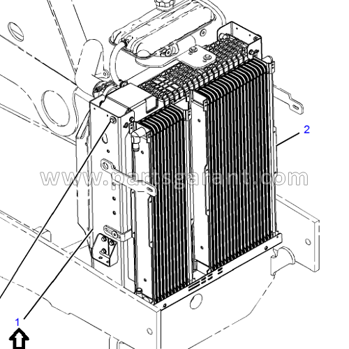 Радиатор Caterpillar 428 E