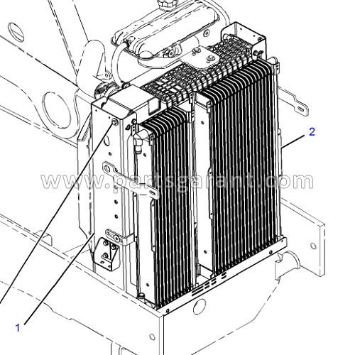 Маслянный радиатор (ядро) Caterpillar 428 E