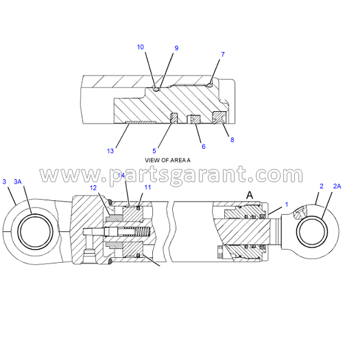 Цилиндр стрелы Caterpillar 428 E