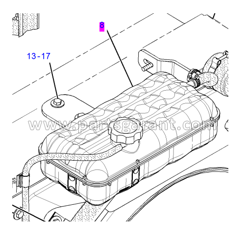 Расширительный бачок Caterpillar 428 E