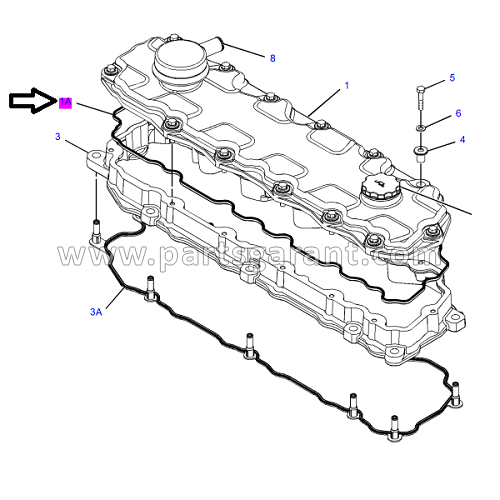 Прокладка крышки клапанов 1 Caterpillar 325D