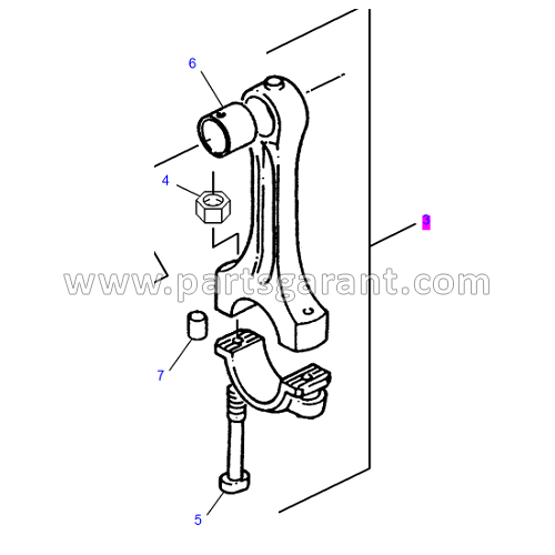 Шатун в сборе (Grade L) Caterpillar 432D