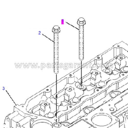 Болт ГБЦ (137 мм) Caterpillar 428 E