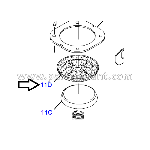 Диафрагма Caterpillar 428 E