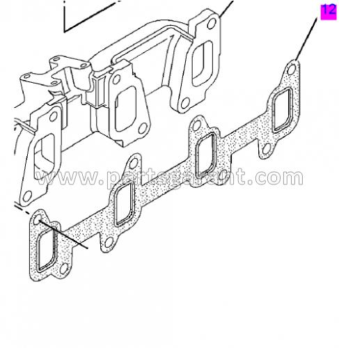 Прокладка коллектора Caterpillar 428 E