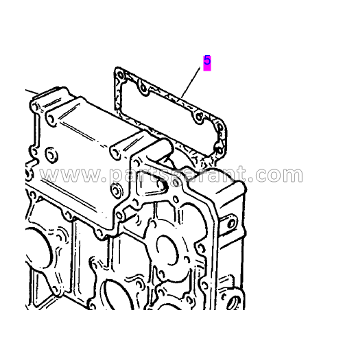 Прокладка крышки ГРМ внутренняя Caterpillar 432D