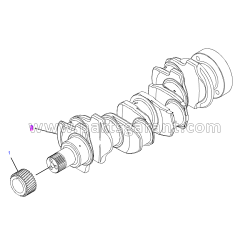 Коленвал Caterpillar 428 E