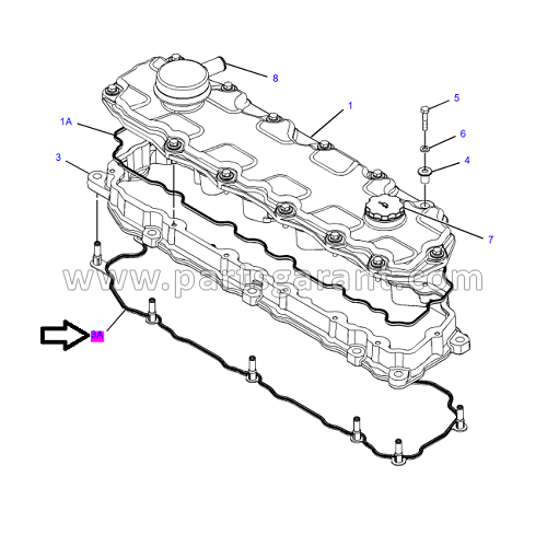 Прокладка крышки клапанов 2 Caterpillar 325D