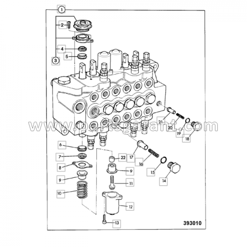 Распределительный клапан (6, centremount) JCB 4CX