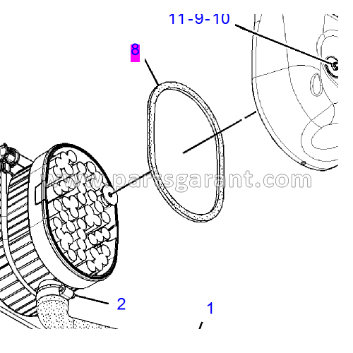 Прокладка воздушного фильтра Caterpillar 428 E