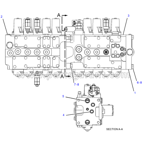 Главный распределительный клапан Caterpillar 325D