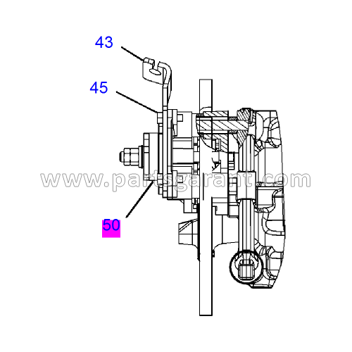 Суппорт стояночного тормоза Caterpillar 428 E