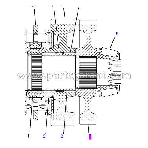 Шестерня (37 зубьев) Caterpillar 434E