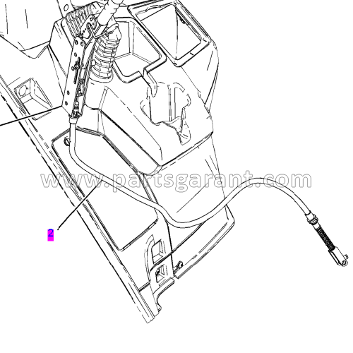 Трос ручного тормоза Caterpillar 428 E