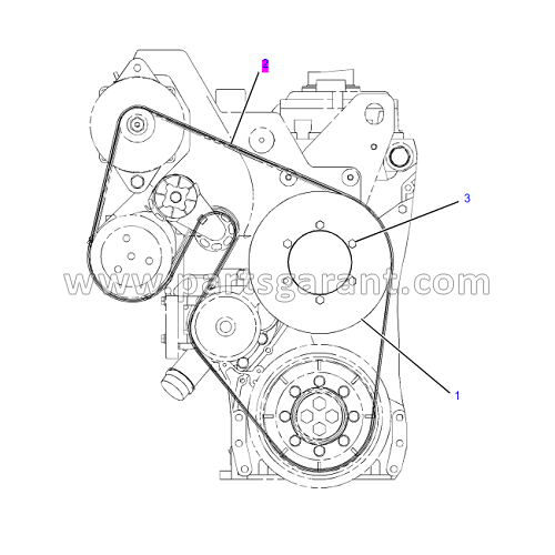 Ремень вентилятора Caterpillar 325D