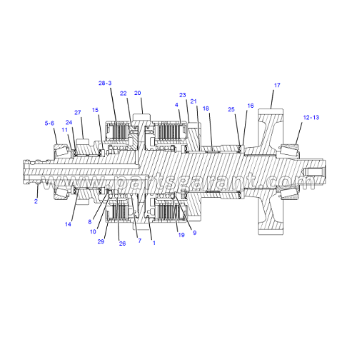 Главный вал в сборе Caterpillar 434E