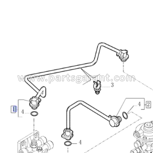 Топливная трубка топливный фильтр к ТНВД New Holland B90B