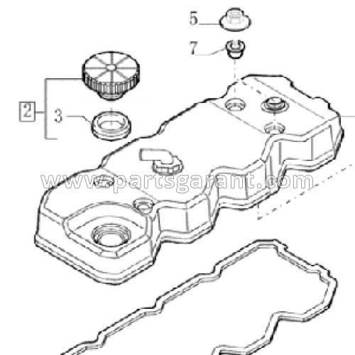 Крышка клапанов Case 580ST