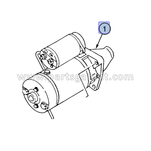 Стартер (Hitachi vers) Case CX210