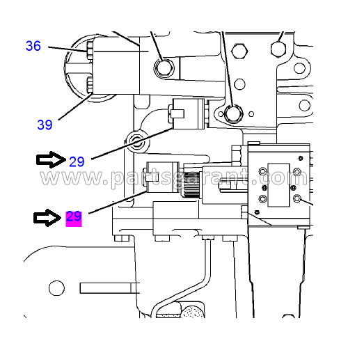 Соленоидный клапан трансмисии Caterpillar 428 E