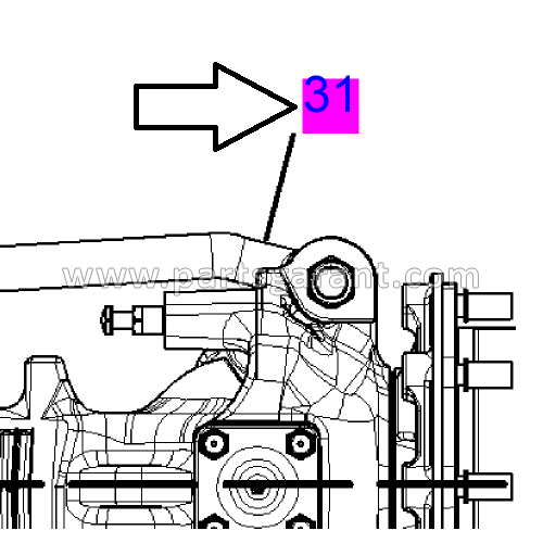 Наконечник рулевой тяги Caterpillar 434E