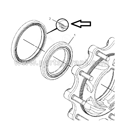Сальник ступицы Caterpillar 428 E