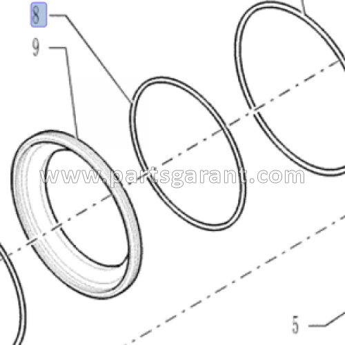 Уплотнительное кольцо Case 580ST