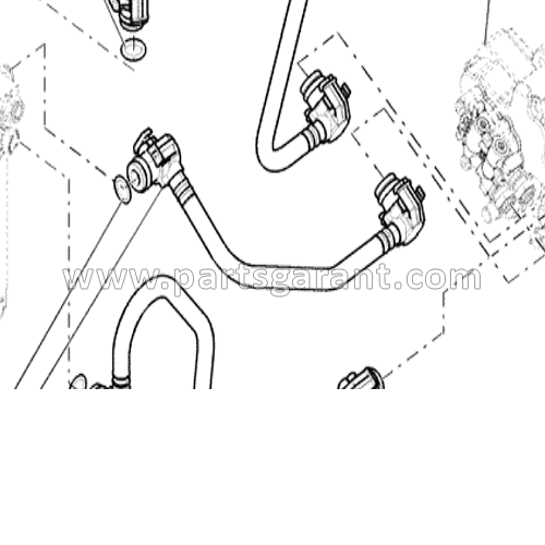 Топливная трубка Case 580ST