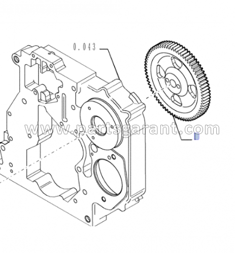 Шестерня привода ТНВД New Holland LB110B