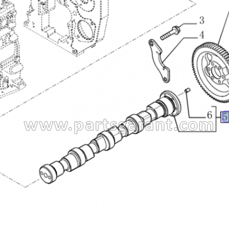 Распределительный вал Case 580ST