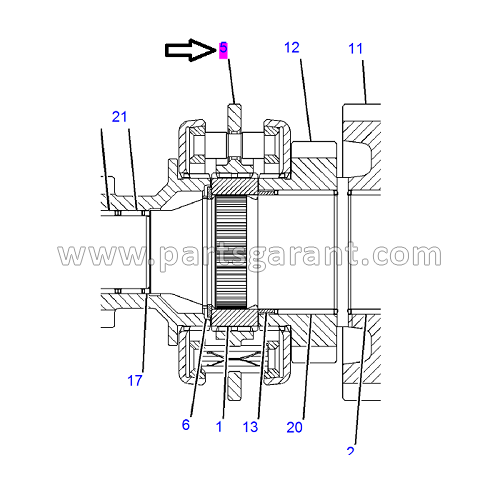 Синхронизатор Caterpillar 428 E