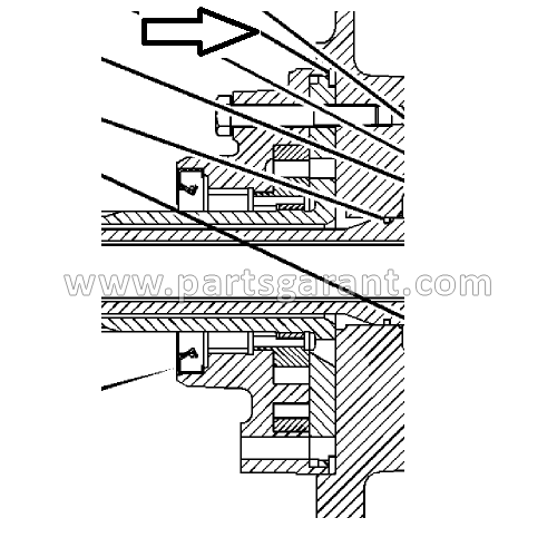 Кольцо насоса трансмиссии Caterpillar 432D