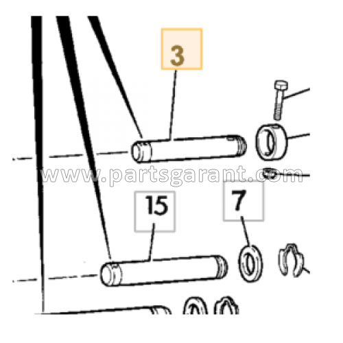 Палец рукояти JCB 4CX