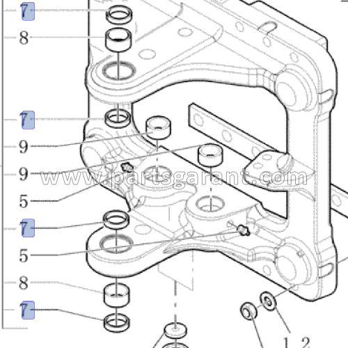 Сальник плиты New Holland LB110B