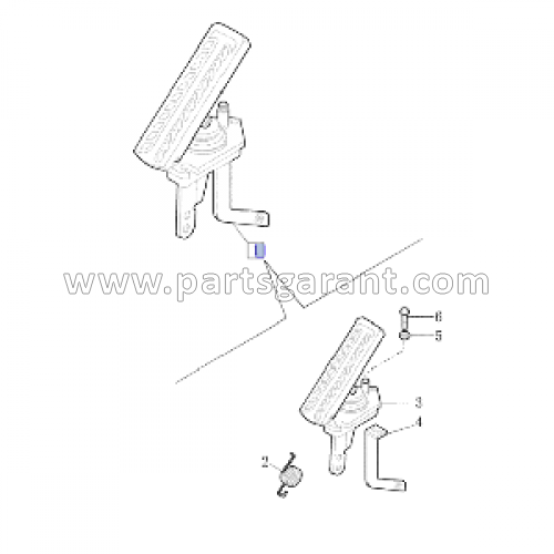 Педаль газа New Holland B90B